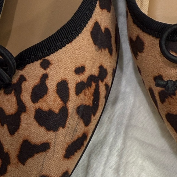 Ballet Flats String Bow Black Leopard Size 9 
Time and Tru - Picture 7 of 7